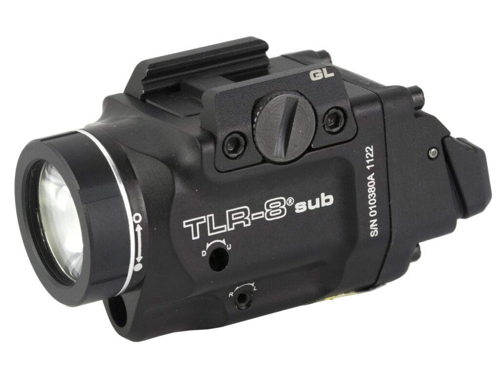 Streamlight TLR-8 X Sub Glock 43X/48 Black LED Tactical Weapon Light with Red Laser