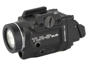 Streamlight TLR-8 X Sub Glock 43X/48 Black LED Tactical Weapon Light with Red Laser