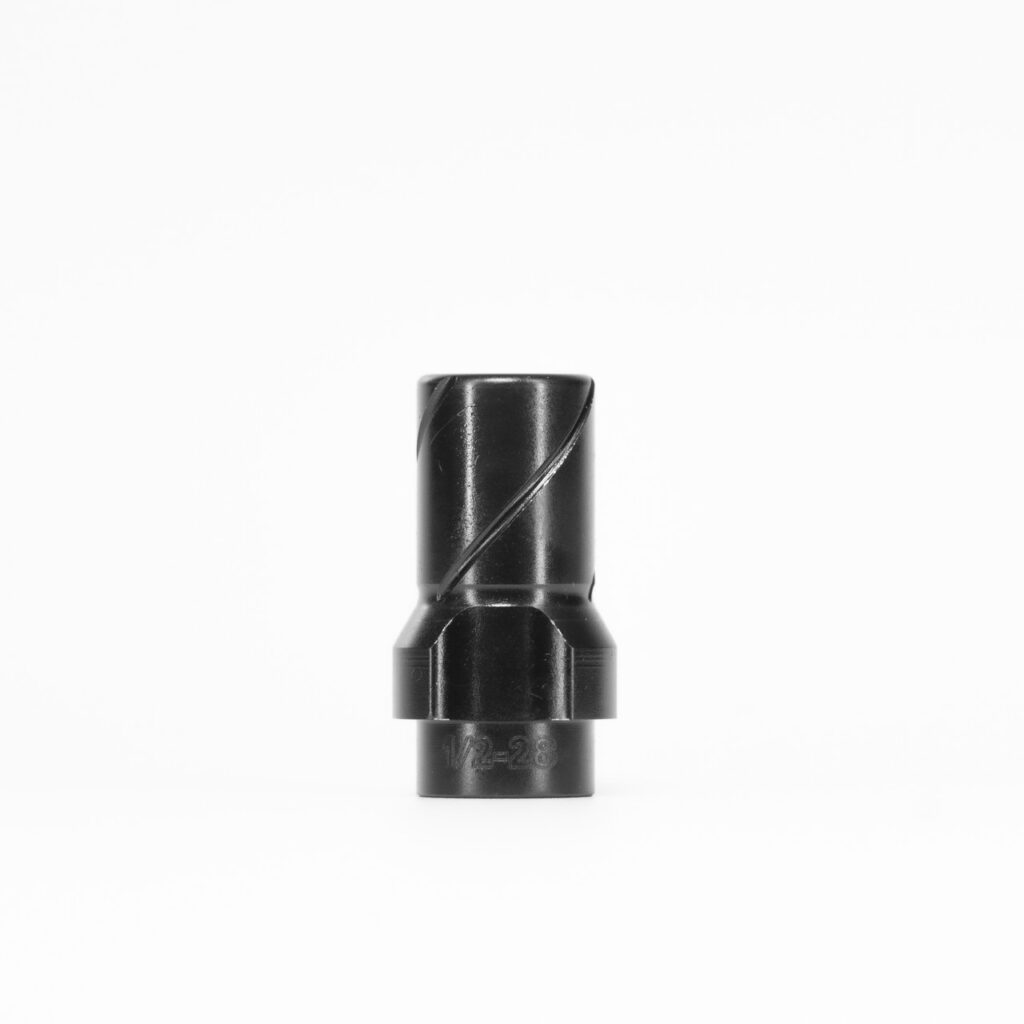 HUXWRX 3-Lug Muzzle Device 9mm 1/2x28, Black