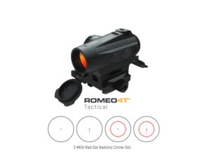Sig Sauer ROMEO4T 1x20mm Ballistic Circle Dot Red Dot Sight, Black