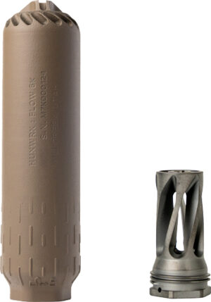 HUXWRX FLOW 6K Suppressor with Flash Hider, Flat Dark Earth