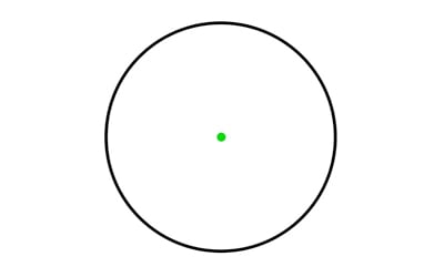 SIG Sauer ROMEO5 GEN II green 2 MOA dot reticle diagram