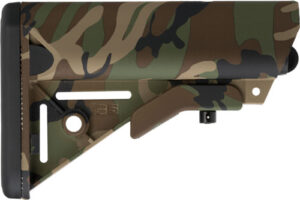 B5 Systems Enhanced SOPMOD Stock, Mil-Spec, Woodland Camo