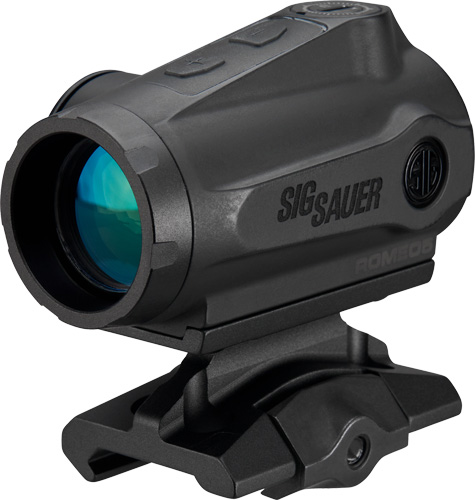 SIG Sauer ROMEO5 Gen II 1x20 mm green dot sight, black - three-quarter view of the enclosed tube and I-BEAM mount