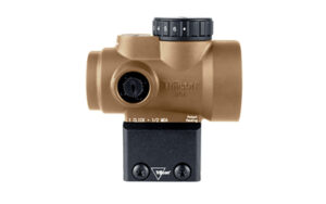 Trijicon MRO SD 1x25 2 MOA Green Dot Sight with Lower 1/3 Co-Witness Mount, Coyote Brown