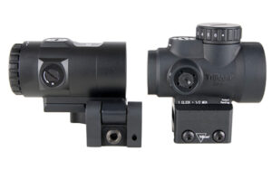 Trijicon MRO SD Combo 1x25 2 MOA Red Dot Sight with 3x Magnifier, Black
