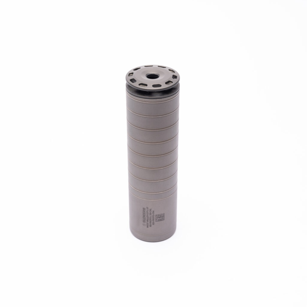 SilencerCo Scythe-Ti .30 Caliber Suppressor, Titanium Gray