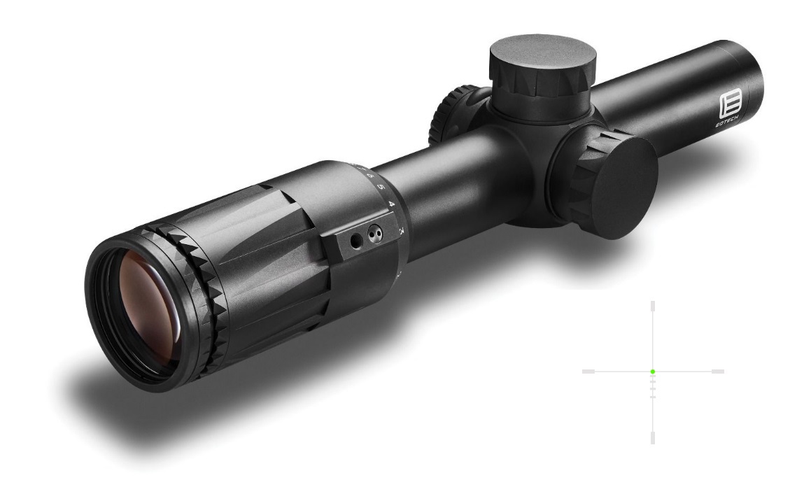 EOTECH Vudu 1-8x24mm SFP HC3 Green MOA Reticle Rifle Scope, Black - Image 5