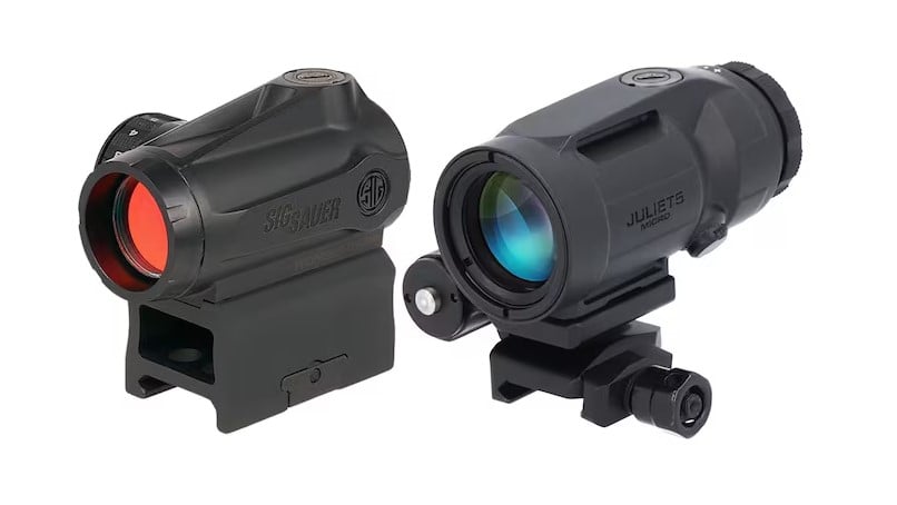 SIG ROMEO-MSR Gen II JULIET5-Micro combo, 2 MOA red dot and 5x magnifier, black