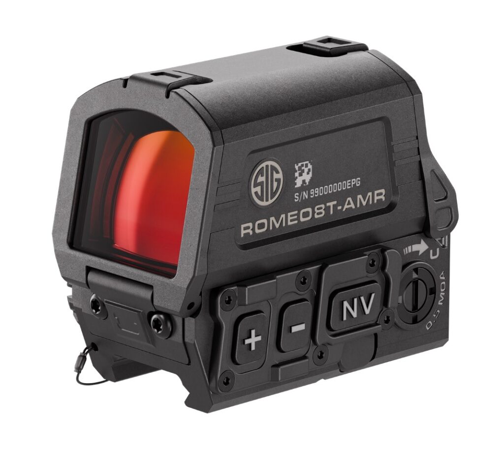 SIG ROMEO8T-AMR 1x40 mm Quad Ballistic Circle Dot 2.0 red dot sight, black