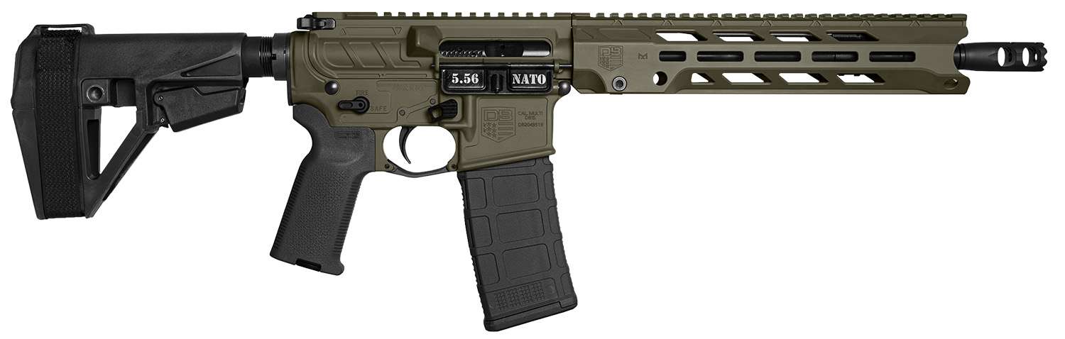Diamondback DB15 Obsidian Series 5.56 NATO 11.5" Pistol with Brace, OD Green product image