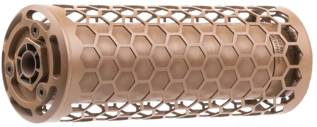 SIG SLX SURG556 5.56 Inconel direct-thread suppressor with heat shield, FDE