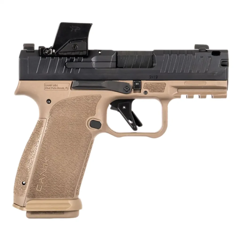 Canik METE MC9 Prime Black/FDE 9mm Pistol with MECANIK MO4 Enclosed Optic, 3.64" Barrel, 17+1 product image
