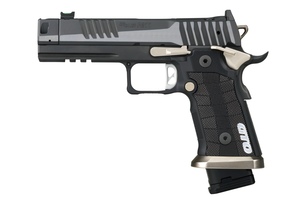 SIG P211 GTO Equinox two-tone 9mm compensated pistol, 4.4 in. bull barrel, optic-ready