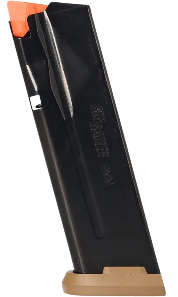 SIG P365-XMACRO 9mm 17-round coyote magazine, steel
