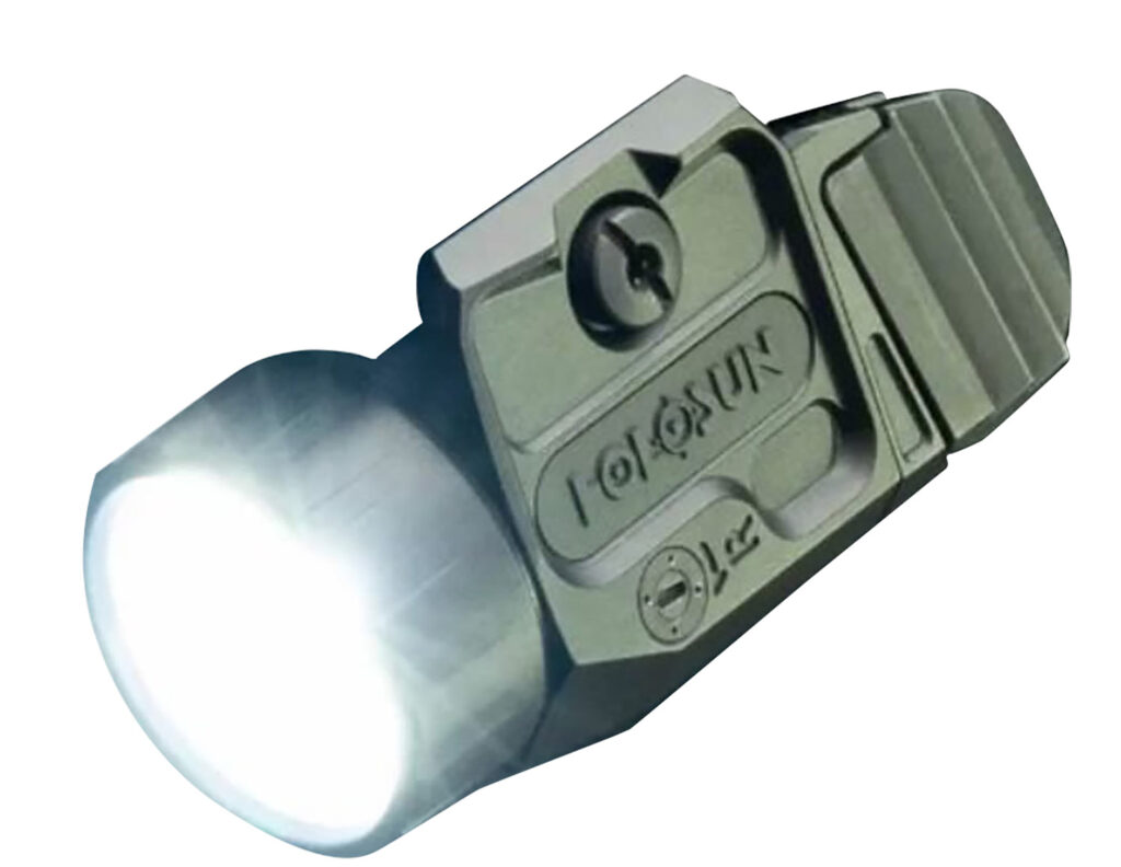Holosun P.ID K Plus Compact Pistol Light with Green Laser, 1,000 Lumens