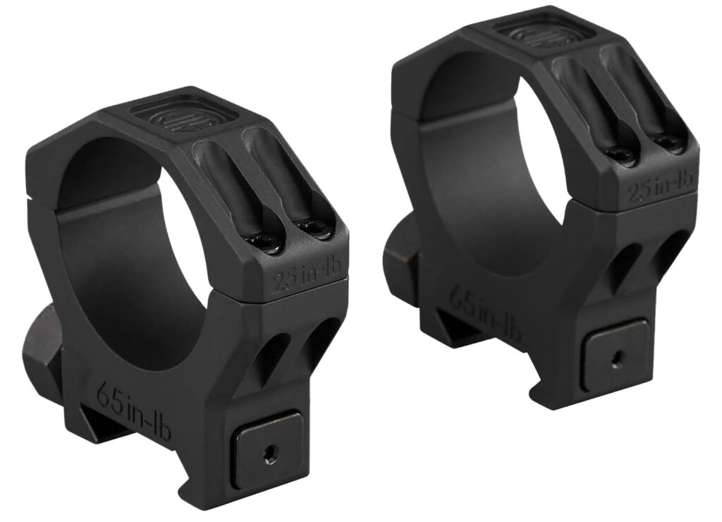 SIG ALPHA6 30mm low 0.85 in Picatinny scope rings, black