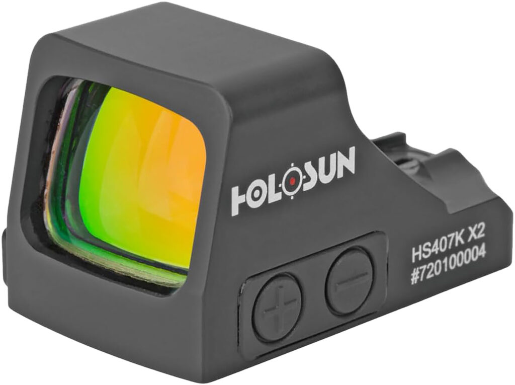 Holosun 407K X2 Gold Dot Sight, 6 MOA Dot product image