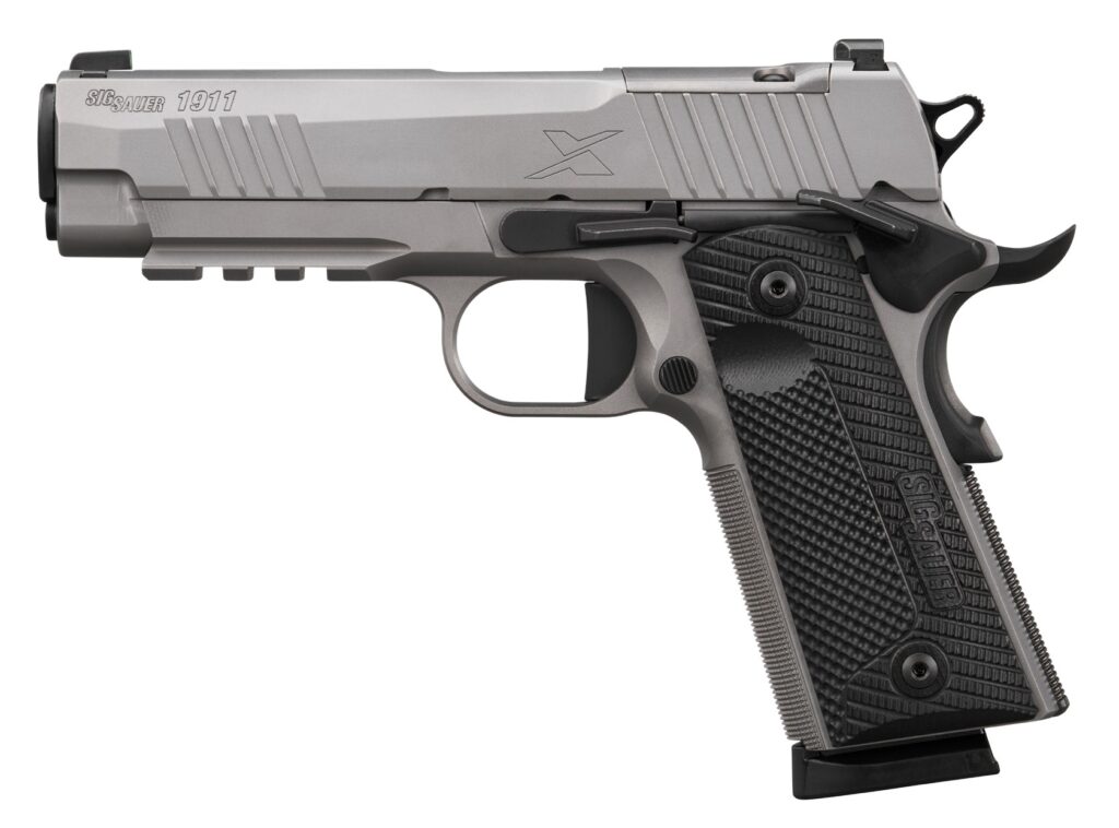 SIG Sauer 1911X XCarry .45 ACP Pistol, 4.2" Barrel, Stainless, Optic Ready, 8-Round