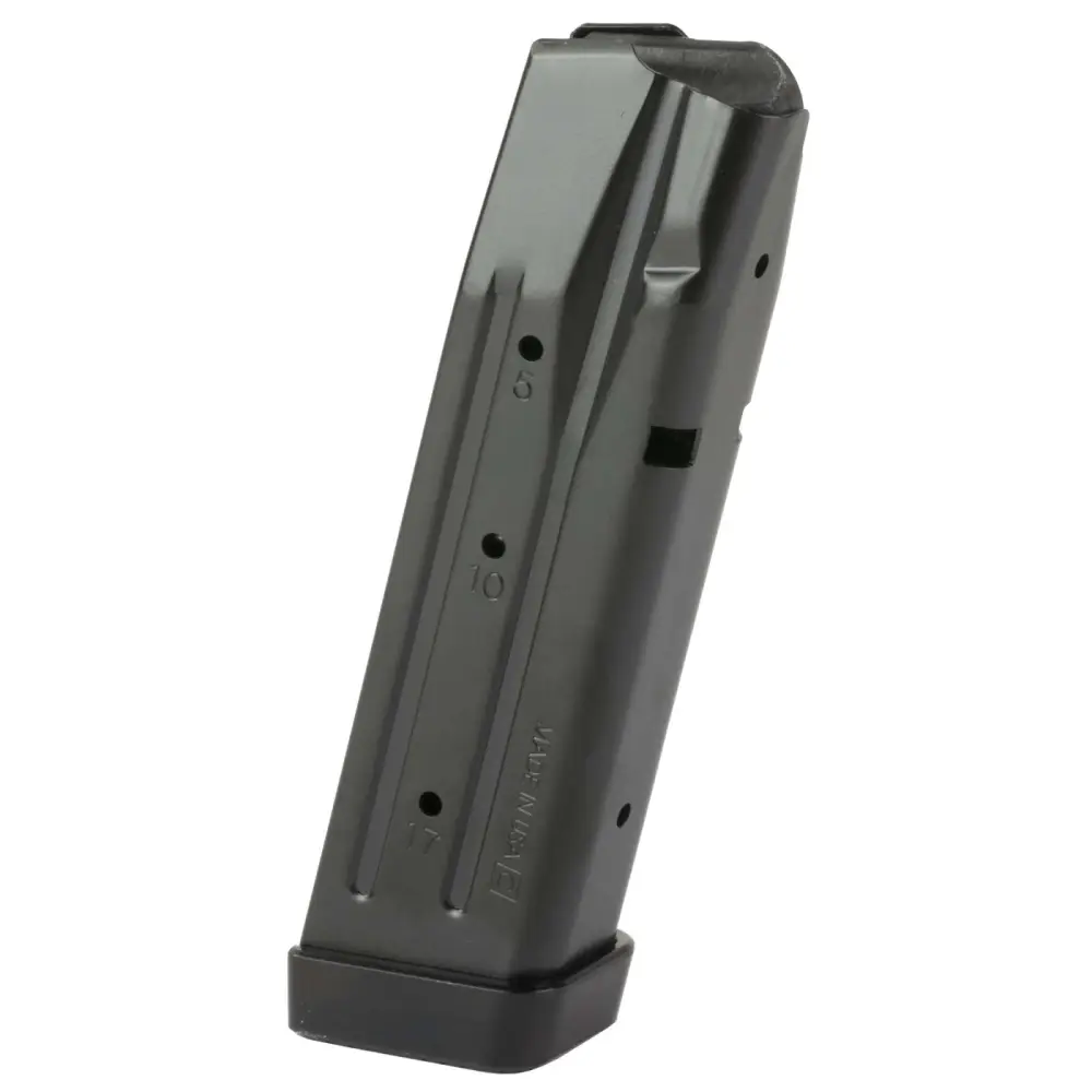 SIG P320 XFIVE Legion 9mm 17-round magazine, Henning aluminum basepad