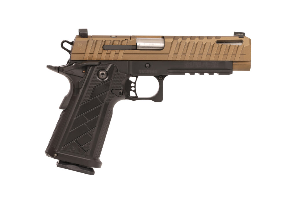 Live Free Armory Apollo 11 V2 Full-Size 9mm Pistol, 4.9", 18+1, Bronze