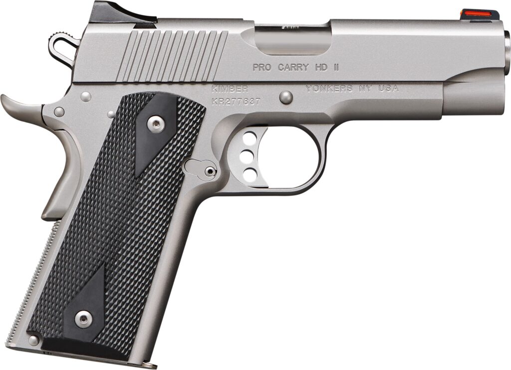 Kimber Pro Carry HD II .38 Super 4-Inch Pistol Satin Silver - Kimber Pro Carry HD