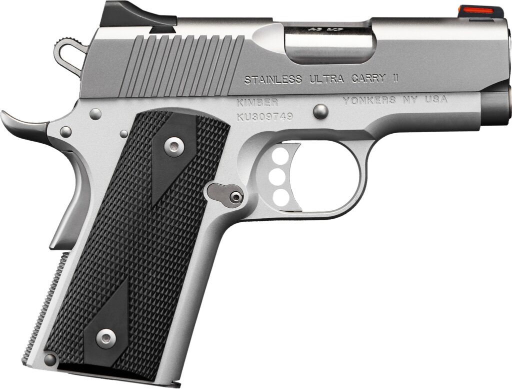 Kimber Stainless Ultra Carry II .45 ACP 3-Inch Pistol Satin Silver 3200062CA - Kimber Stainless Ultra Carry