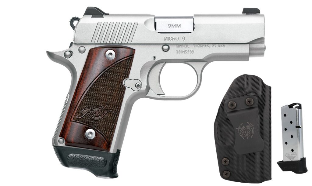 Kimber Micro 9 Stainless Rosewood RTC Bundle 9mm pistol