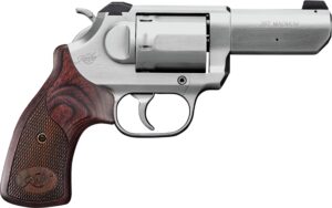 Kimber K6S 357 Mag 3" Revolver Engraved Over Brush Stainless .357 Mag 3" barrel