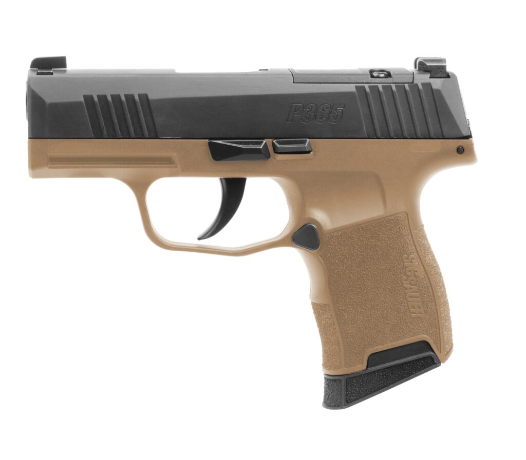SIG Sauer P365 Coyote/Black 9mm Pistol, 3.1" Barrel, 10+1-Round