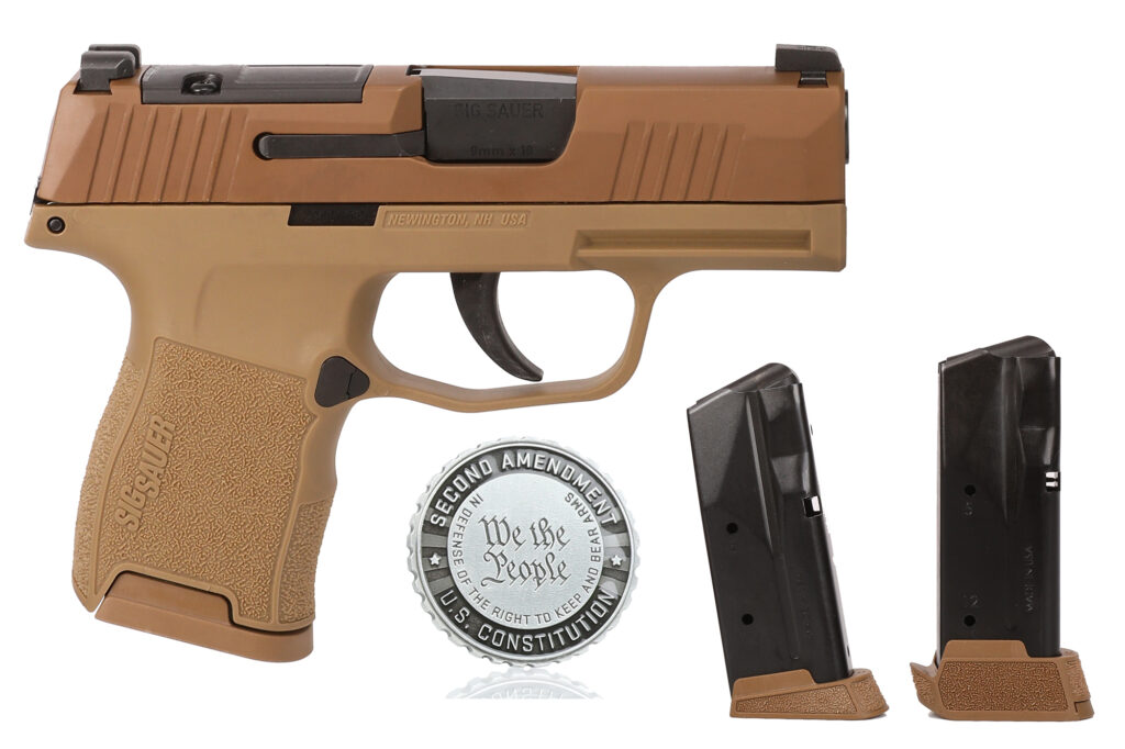 SIG Sauer P365 Coyote 9mm Pistol, 3.1" Barrel, 12+1-Round