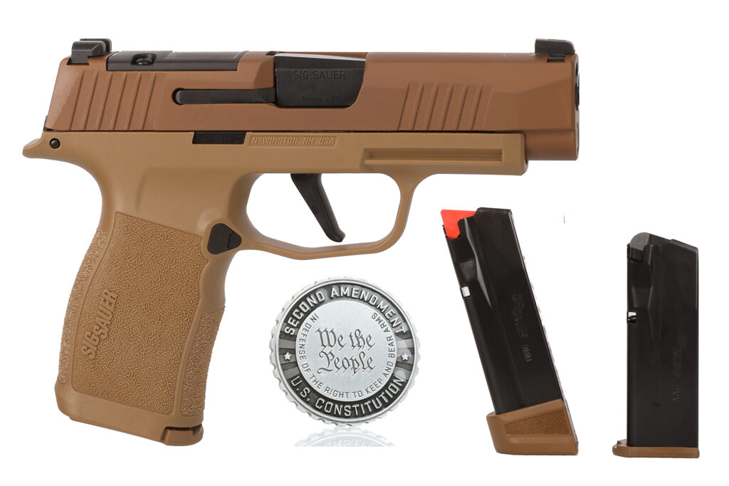 SIG Sauer P365XL 2A Edition 9mm Pistol, 3.7" Barrel, Coyote, 12/17-Round