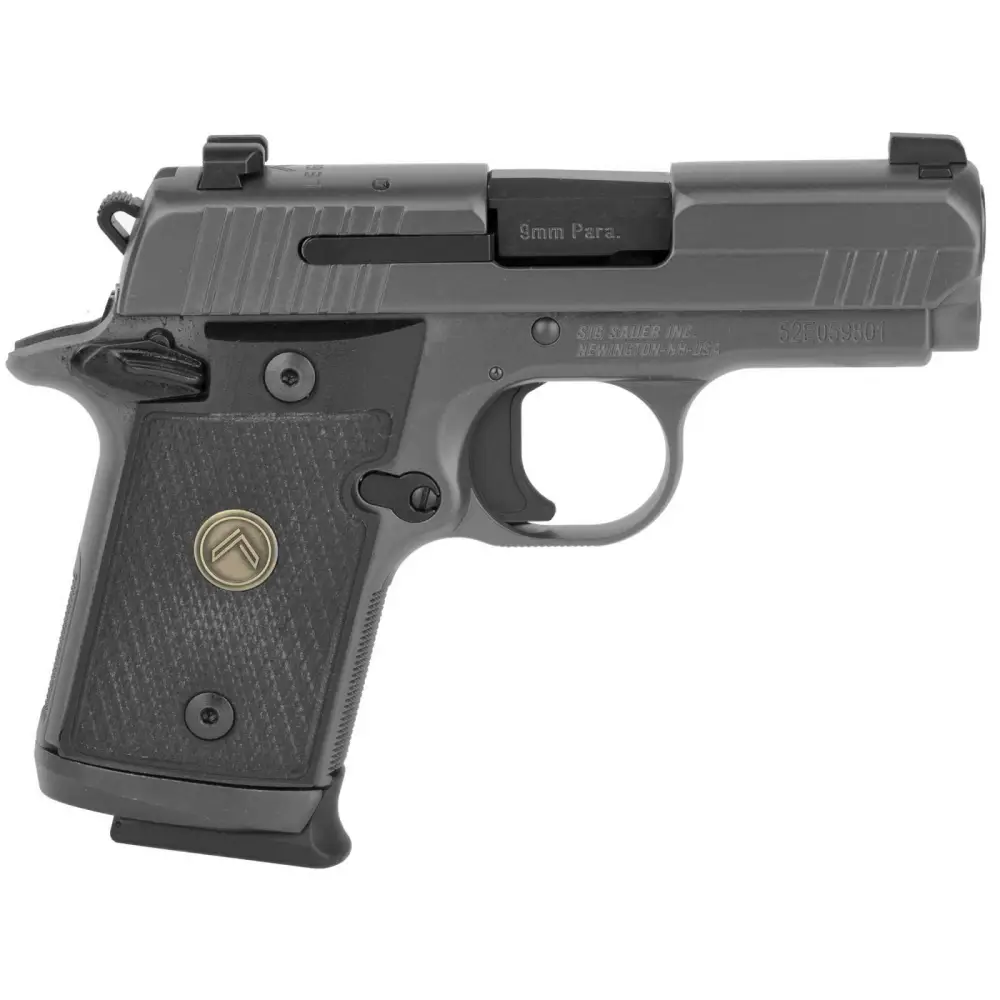 SIG P938 Legion 9mm micro-compact pistol, Legion Gray, XRAY3, 7-round
