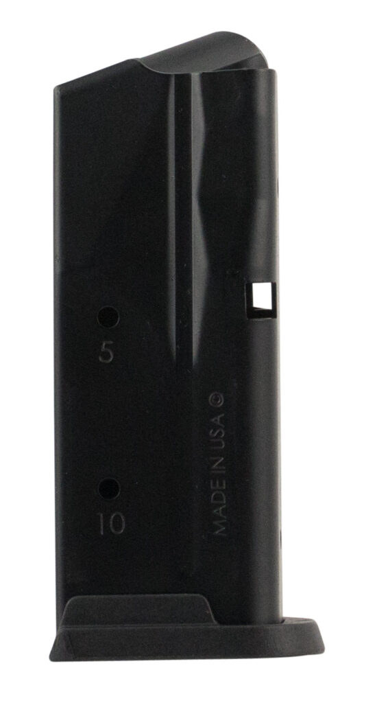SIG P365 9mm 10-round magazine, black steel, original flush