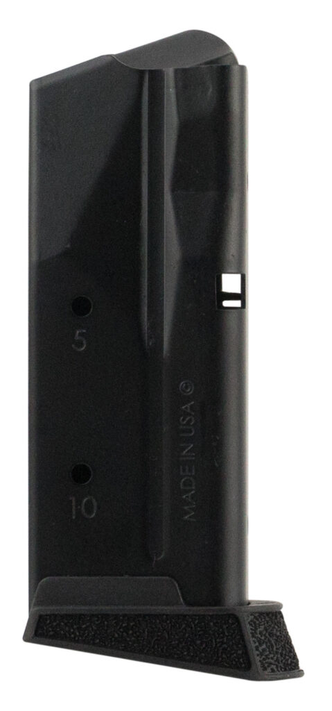 SIG P365 9mm 10-round magazine with finger extension, black