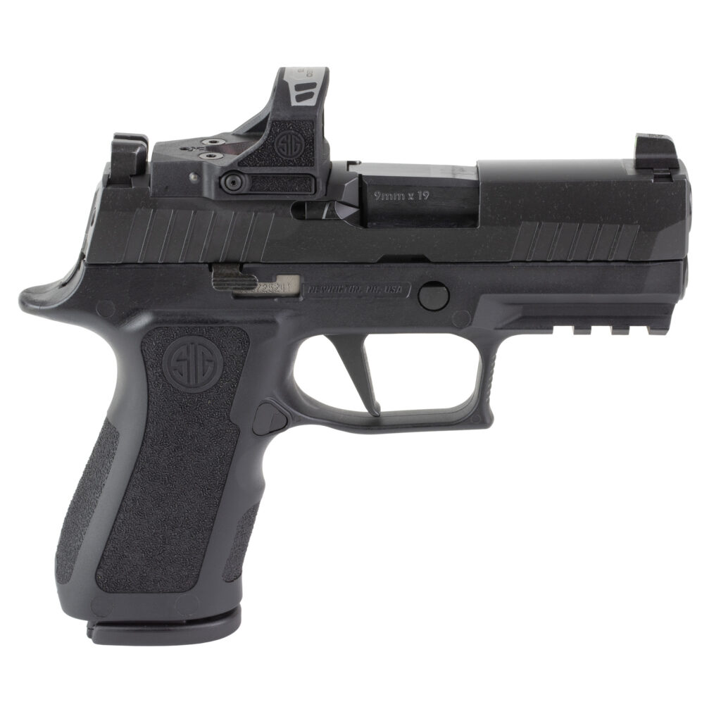 SIG Sauer P320 XCompact 9mm Pistol with ROMEO-RS, 3.6" Barrel, Black, 15-Round