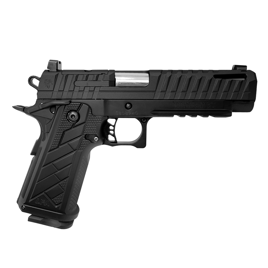 Live Free Armory Apollo 11 V2 Full-Size 9mm Pistol, 4.9", 18+1, Black