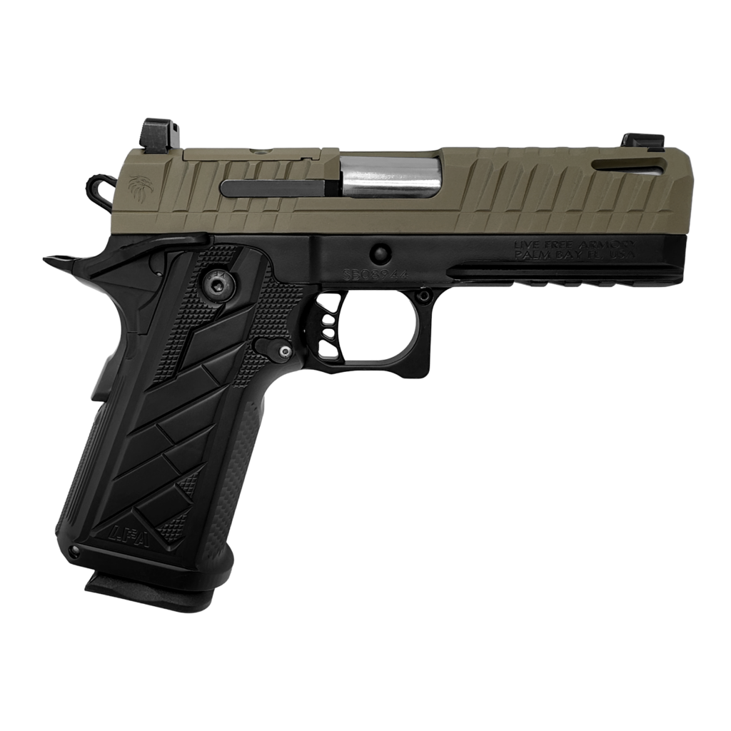 Live Free Armory Apollo 11 V2 Compact 9mm Pistol, 4.15", 18+1, FDE