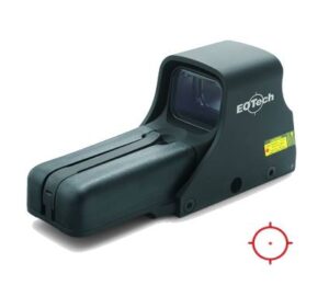 EOTECH 552 Holographic Weapon Sight, 68 MOA Ring/1 MOA Dot, Black