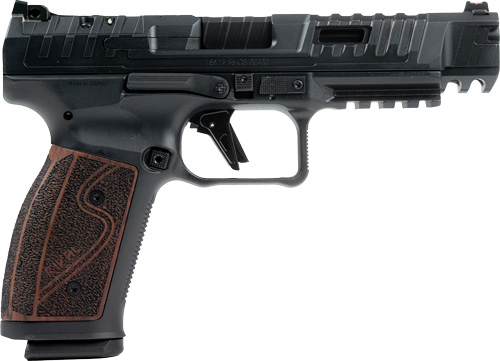 Canik SFx Rival-S Dark Side 9mm Pistol with Rosewood Grips, 5" Barrel, 18+1, Black product image