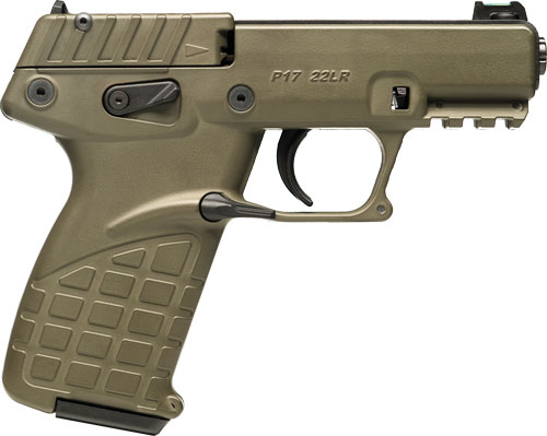 KelTec P17 .22 LR 3.93" Barrel 16+1 Capacity OD Green Pistol