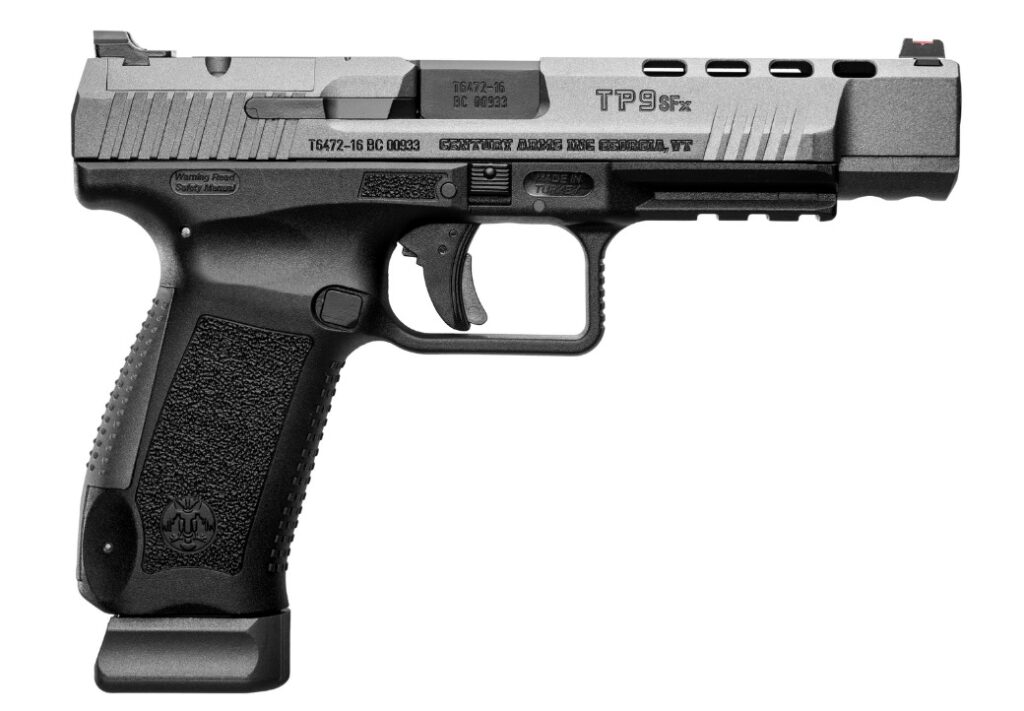 Canik TP9SFx 9mm Pistol, 5.2" Barrel, 20+1, Tungsten Grey
