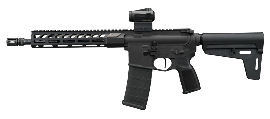 SIG Sauer M400 Forge 5.56 NATO pistol with ROMEO-MSR Gen II red dot and black finish