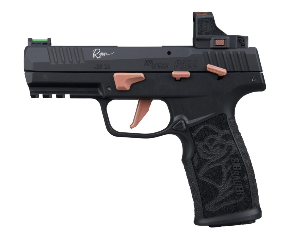 SIG Sauer P322 ROSE .22 LR pistol with ROMEO-RS Compact optic and 20-round magazines