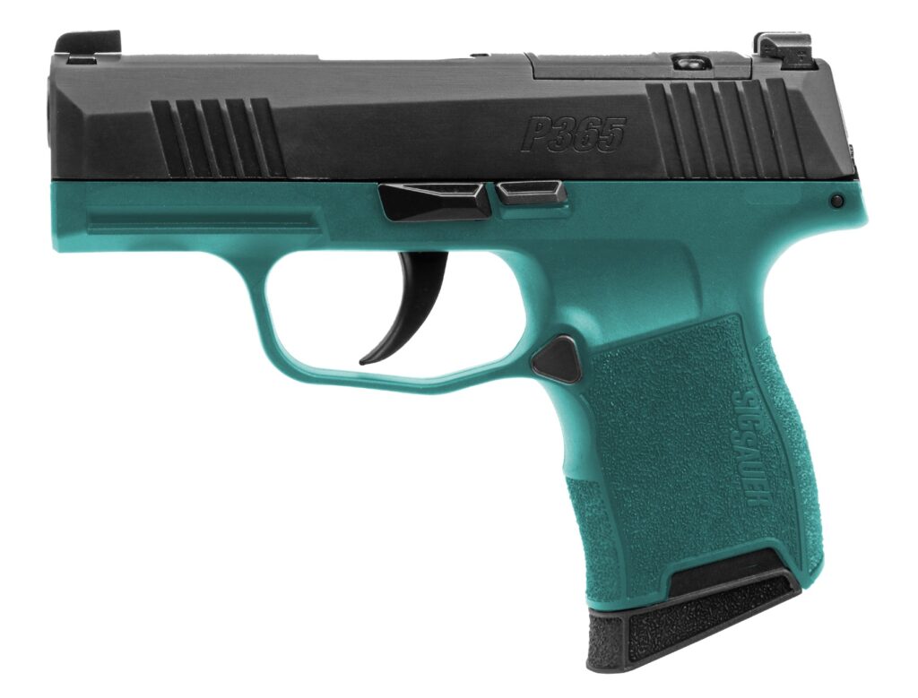 SIG Sauer P365 Bama Breeze Teal/Black 9mm Pistol, 3.1" Barrel, 10+1-Round