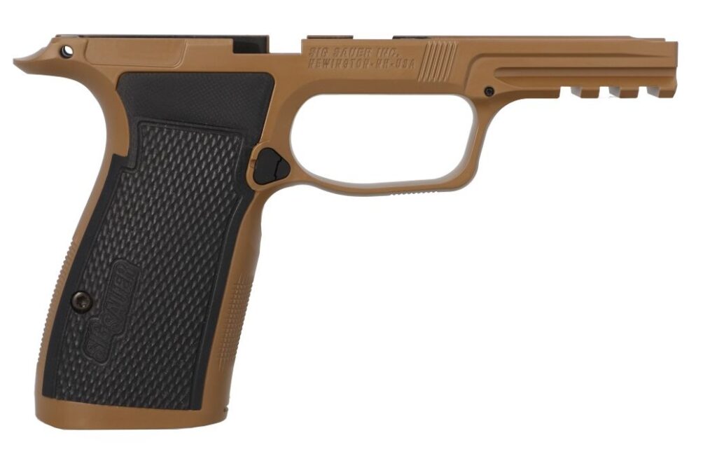 SIG P365 AXG grip module, coyote aluminum, 1913 rail