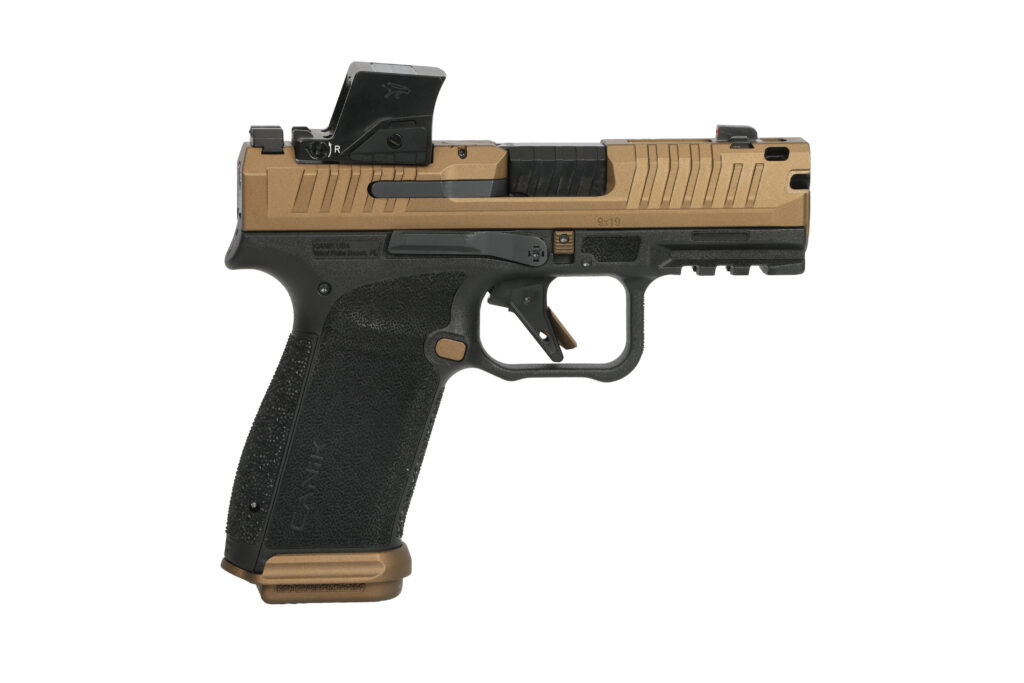 Canik METE MC9 Prime Black/Bronze 9mm Pistol with MECANIK MO4 Enclosed Optic, 3.64" Barrel, 17+1 product image