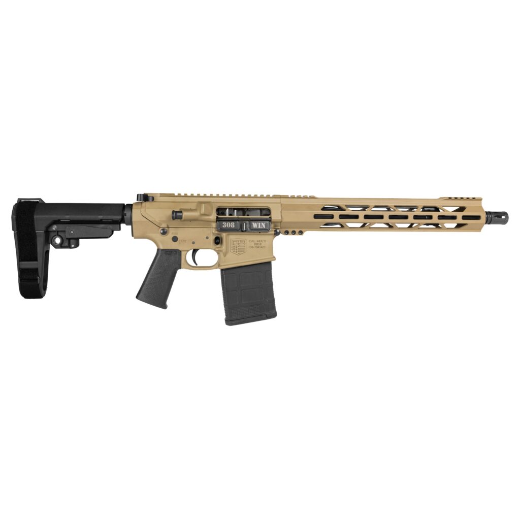 Diamondback DB10 Carbon Series .308 Win 13.5" Pistol with SBA3 Brace, FDE product image