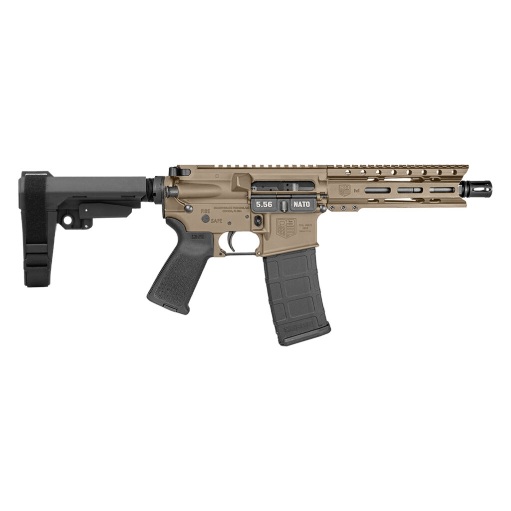 Diamondback DB15 Carbon Series 5.56 NATO 7" Pistol with SBA3 Brace, FDE product image