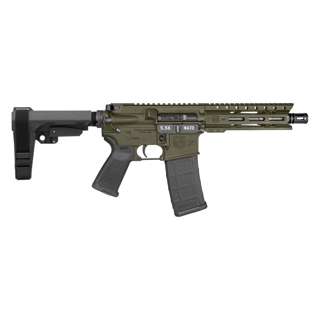 Diamondback DB15 Carbon Series 5.56 NATO 7" Pistol with SBA3 Brace, OD Green product image